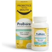 ProBiora Health Hint of Mint Dental Probiotic Breath Mints for Oral Care and Gum Health, Probiotics for bad breath, Oral probiotic, Oral health, Sugar-free mints, 60 Tablets