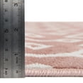 thumbnail image 5 of Unique Loom Bohemian Trellis Collection Area Rug - Gypsy (3' Round Pink/Ivory), 5 of 7