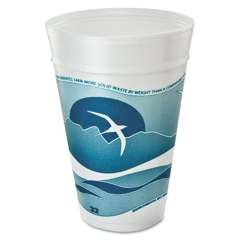 Dart DCC20J16H 20 oz Horizon Hot & Cold Foam Drinking Cup, Blueberry &  White - 25 per Pack - Count 20