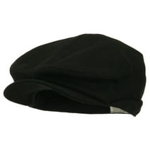 Big Men's Wool Blend Ivy Cap - Black XL-2XL