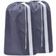 thumbnail image 1 of HOMEST Paquete de 2 bolsas de lavandería de nailon XL con correa, organizador grande de ropa sucia, fácil de colocar en un cesto o cesta de ropa, puede transportar hasta 4 cargas de ropa, gris, 1 of 5