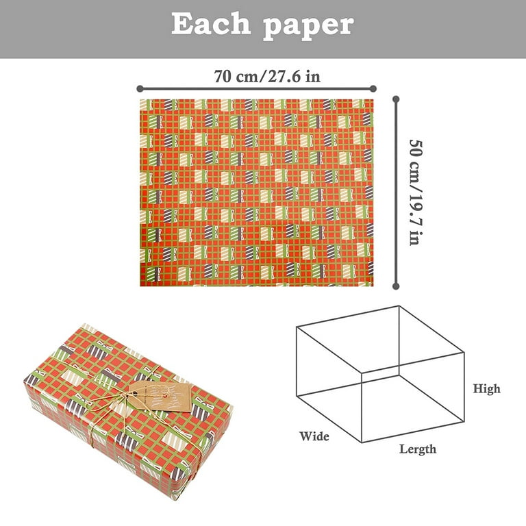 12 Pack Wrapping Paper Sheets,compatible With Christmas Birthday Party Wrapping  Paper Set Gift Wrap Papers