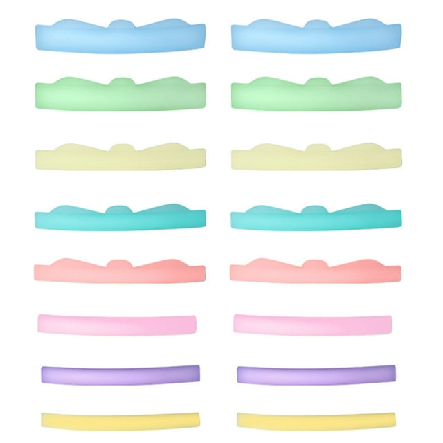 8 Paires de Joints en Silicone pour Cils pour Usage en Salon Couleurs Assorties Confortables et Réutilisables