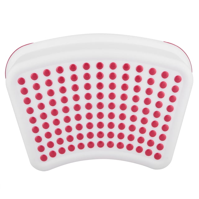 Ayuda para el baño, escalera antideslizante para pies, baño, niños, mujeres embarazadas (rojo)
