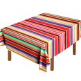 thumbnail image 1 of Hxezoc Mantel Mexicano A Rayas De 59 X 84 Pulgadas, Mantel De Sarape Mexicano De Algodón Con Flecos Cuadrados Grandes Para Decoraciones De Bodas Y Fiestas Mexicanas, Cubierta De Mesa Al Aire Libre (Ro, 1 of 4