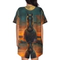 thumbnail image 3 of Xecao Sunset Prairie Meditating Horse print Swimsuit for women, Summer-ready, sporty style.Quick-dry fabric. Many sizes & colors., 3 of 9
