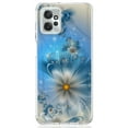thumbnail image 4 of Rosebono Compatible With Motorola Moto G Power 5G 2023 Case Bling Glitter Sparkle Blue Flower Ultra Transparent Skin Cover Shockproof Case for Motorola Moto G Power 5G 2023, 4 of 5