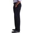 thumbnail image 2 of Haggar Mens Iron Free Premium Khaki Classic Fit Flat Front Expandable Waist Casual Pant, 2 of 4