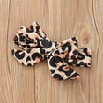 thumbnail image 5 of Boys Girls Two Piece Outfits Newborn Infant Baby Girls Letter Romper+Leopard Shorts+Headbands Outfits Set Summer Outfits for Girls Boys, 5 of 7