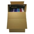 Uboxes Shorty Space Saving Wardrobe Moving Boxes 20x20x34in 3 Pack