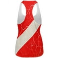 thumbnail image 2 of Diver Down Distressed Weathered Flag All Over Womens Work Out Tank Top Multi SM, 2 of 2