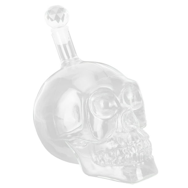 Herramienta de barra, botella de vino tinto con forma de calavera innovadora de 550 ml, suministros para fiestas, compacta y liviana