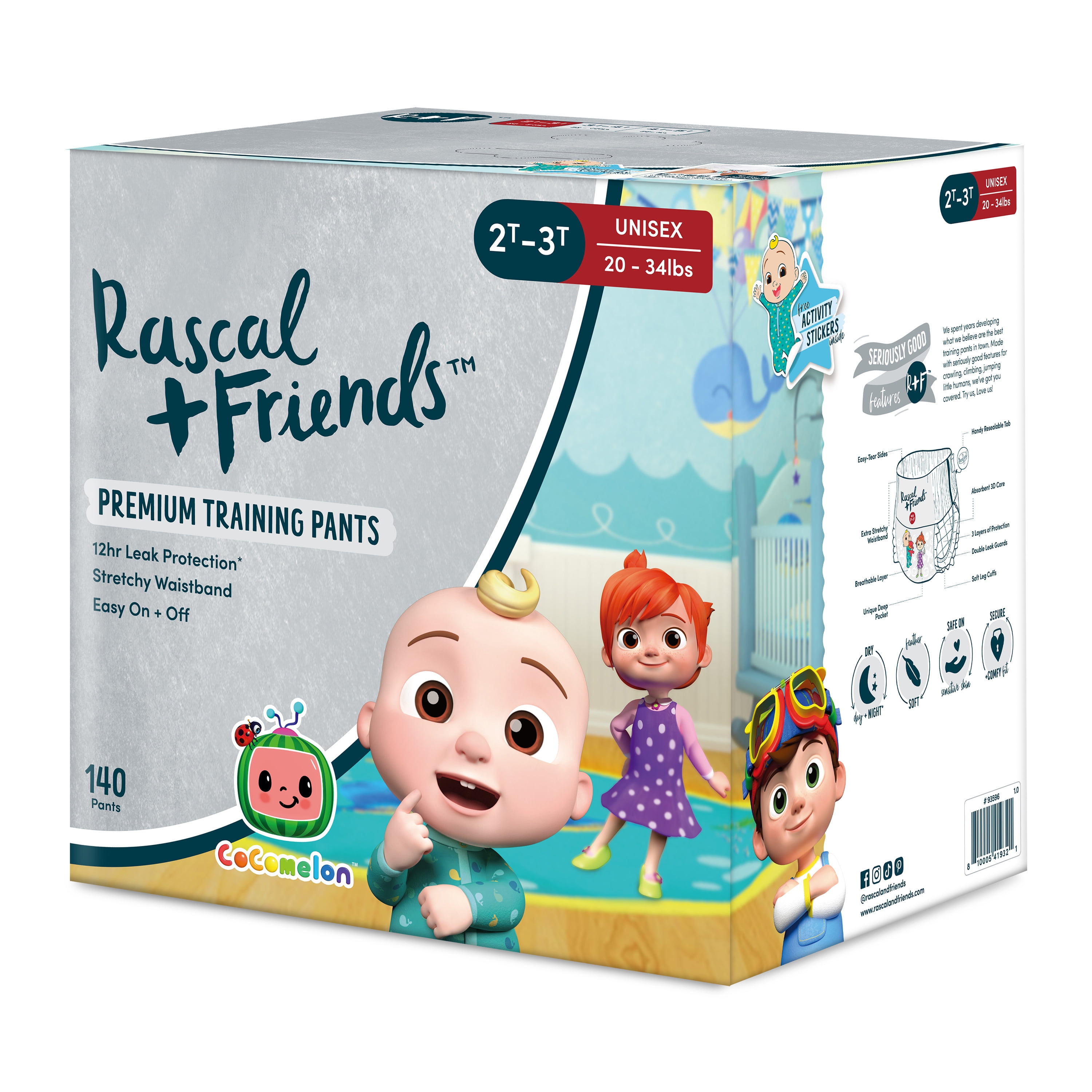 CoComelon - We're so excited to announce that we've partnered with Rascal +  Friends to help make change-time easier! We've now launched the limited  edition print Rascal + Friends training pants and