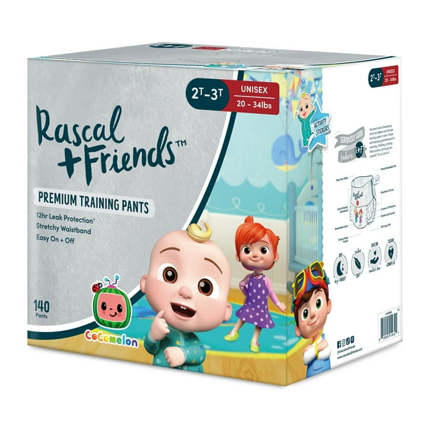 Rascal + Friends Training Pants, Size 2T3T, 140 Count