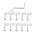 thumbnail image 3 of veasfak 10 Pieces Fence Wire Tightener Tool Fast Tighting Rust Resistant Barb Wire Fence 10pcs and 1 wrench, 3 of 9