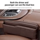 thumbnail image 4 of Organizador de asiento de coche de cuero con agujero para cargar el teléfono • Caja de almacenamiento para los huecos entre asientos • Previene la pérdida de objetos • Marrón, 4 of 7