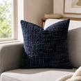 thumbnail image 2 of PryvnHome Chenille Throw Pillow Covers, Soft Slub Textured Decorative Cushion Case for Couch Bed Sofa Living Room, 45x45cm, 2 of 7