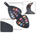 thumbnail image 5 of RV Caja de soporte para paletas de guitarra, selección de cajas de bolsas de embalaje y almacenamiento diversas, bolsa y cordón para paletas de guitarra de cuero PU, caja de almacenamiento para interpretación de guitarra (caja + 22 paletas) brillar  Electrónica, 5 of 5