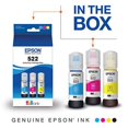 thumbnail image 6 of EPSON T522 EcoTank Ink Ultra-high Capacity Bottle Color Combo Pack (T522520-S) for select Epson EcoTank Printers Color Multi-Pack, 6 of 6