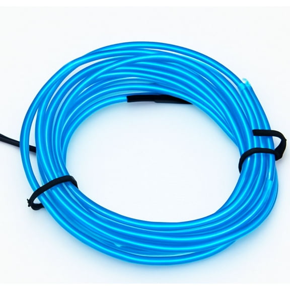 Elegani 6FT Wearable Neon Glow String Light with Clip-Blue