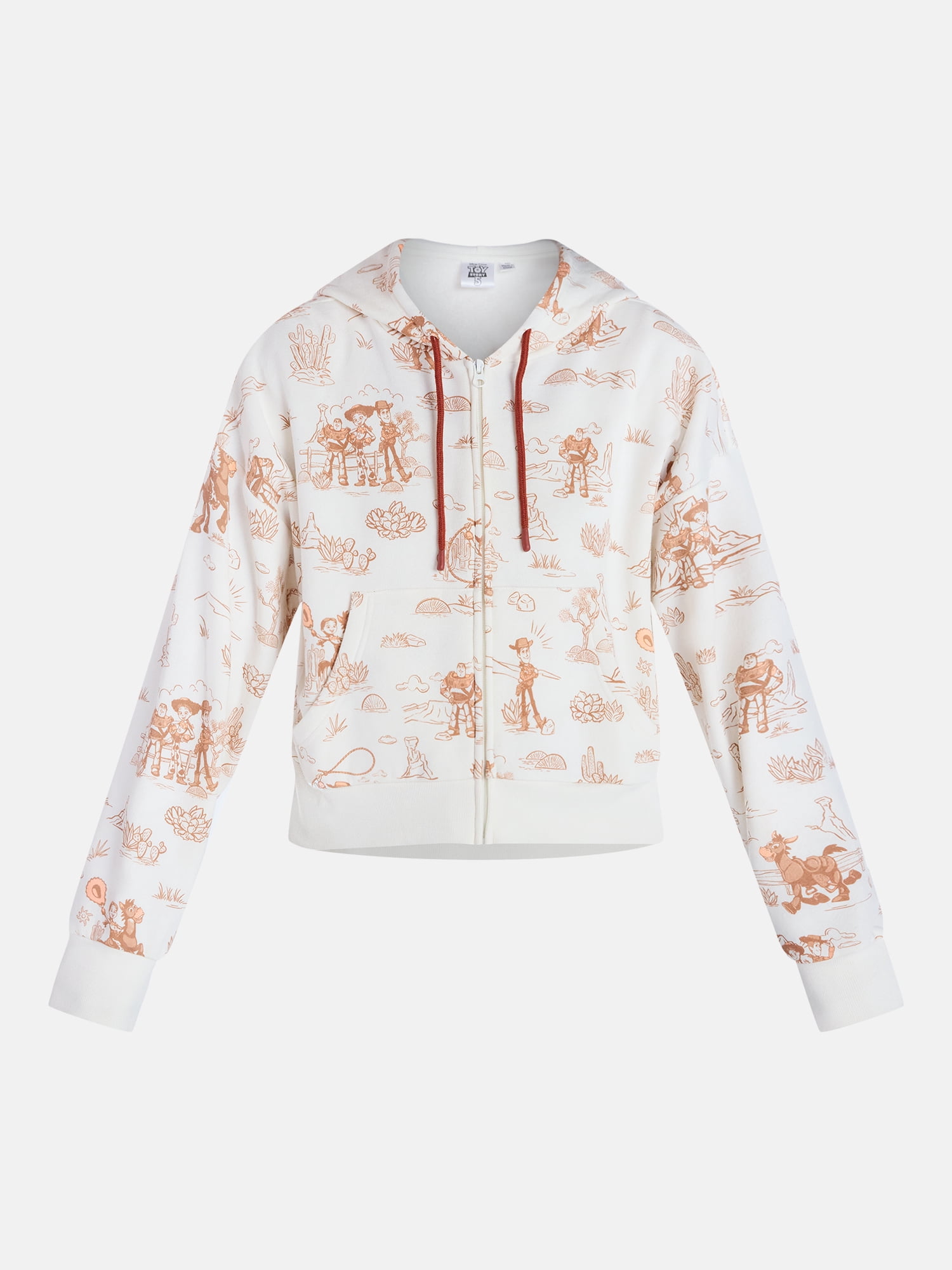 Toy Story Women’s Graphic Zip Up Hoodie, Sizes XXS-XXL