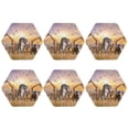 thumbnail image 2 of Balery 6 Pcs Wildlife Protectionleather Coasters Set, Drink Table Cup Coasters For Living Room Kitchen Coffee Decor, 2 of 9