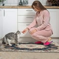 thumbnail image 4 of Bohemian Blue Ethnic Rug Kitchen Rugs and Mats Sets Of 2,Kitchen Decoration Rugs,Rubber Backing Non-Slip Floor Mat for Sink Washable Waterproof Laundry Room Runner Rugs, 4 of 7