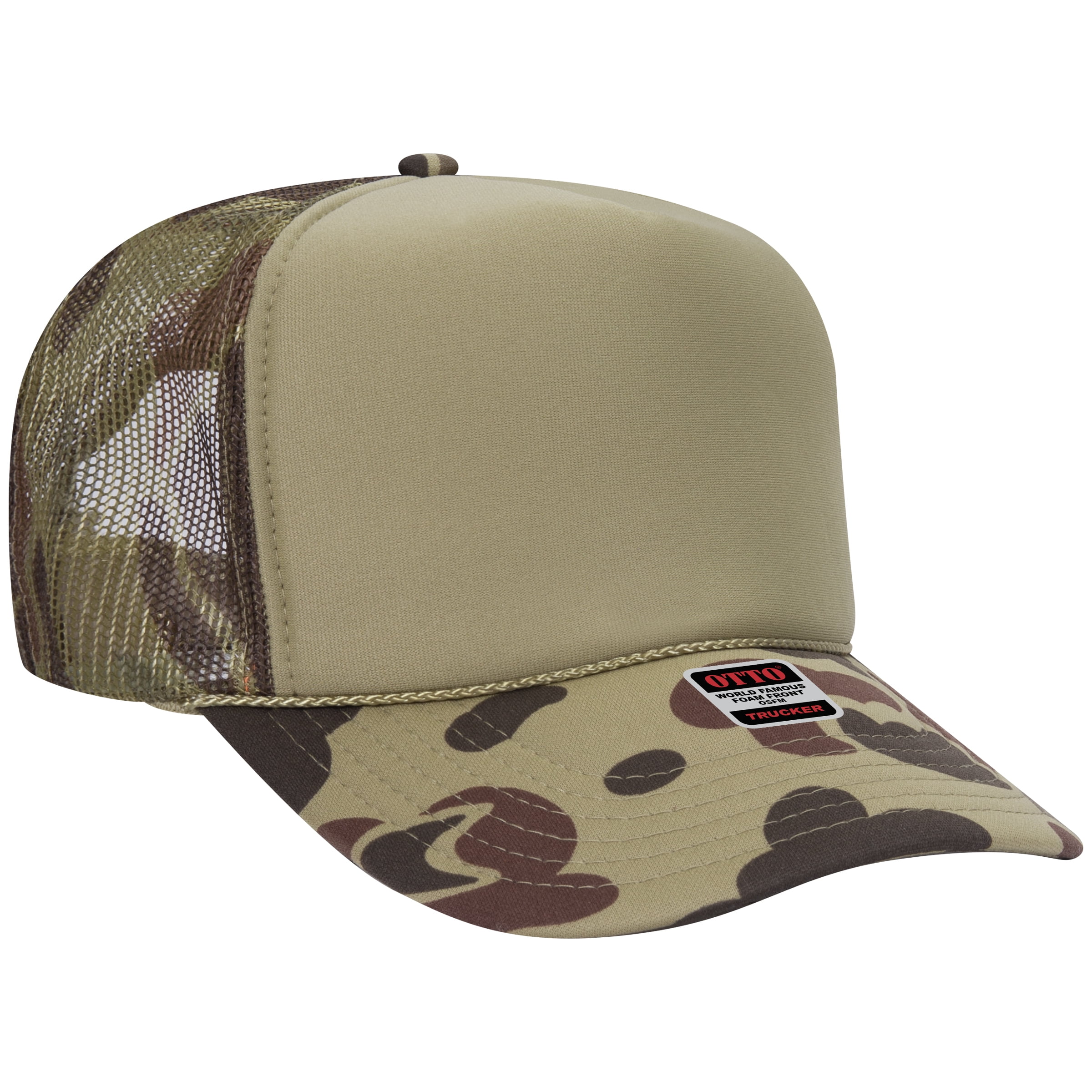 OTTO CAP 5 Panel High Crown Mesh Back Trucker Hat for Adult - Walmart.com