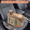 thumbnail image 6 of Unique Bargains Console Dog Car Seat Portable Booster Seat Detachable Washable Front Seats for Small Pets Khaki, 6 of 6