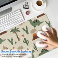 thumbnail image 4 of Long Mouse Pads for Desk,Beige Dinosaurs Volcanoes Pattern Desk Mats on Top Of Desks, Desk Mouse Pad Extra Large with 3mm Non-Slip Base and Stitched Edge for Gaming,Office,Work,Home 35.4"x15.7", 4 of 6