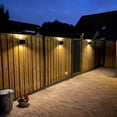 thumbnail image 3 of Solar Up Down Wireless Ambient Lighting Warm White  Black Wall Sconce for fence, patio or decks, 3 of 5
