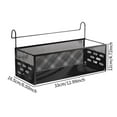 thumbnail image 7 of WeiLaiKeQi Bedside Hanging Organizer Sturdy Bed Metal Storage Basket for Book Desk Home Black, 7 of 7