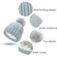 thumbnail image 4 of Miyuadkai Caps Knitted Hat For Women Cap With Knit Winter Womens Warm Hats Pom Baseball Caps Accessory Grey, 4 of 8