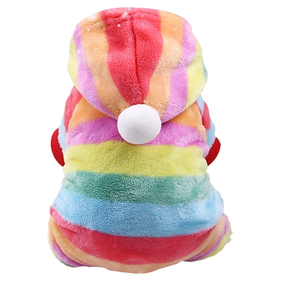 TELOLY 1Pcs Dog Winter Coat,Polyester Puppy Clothes,Dog Sweaters for Large Dogs,Multicolor1,Xs