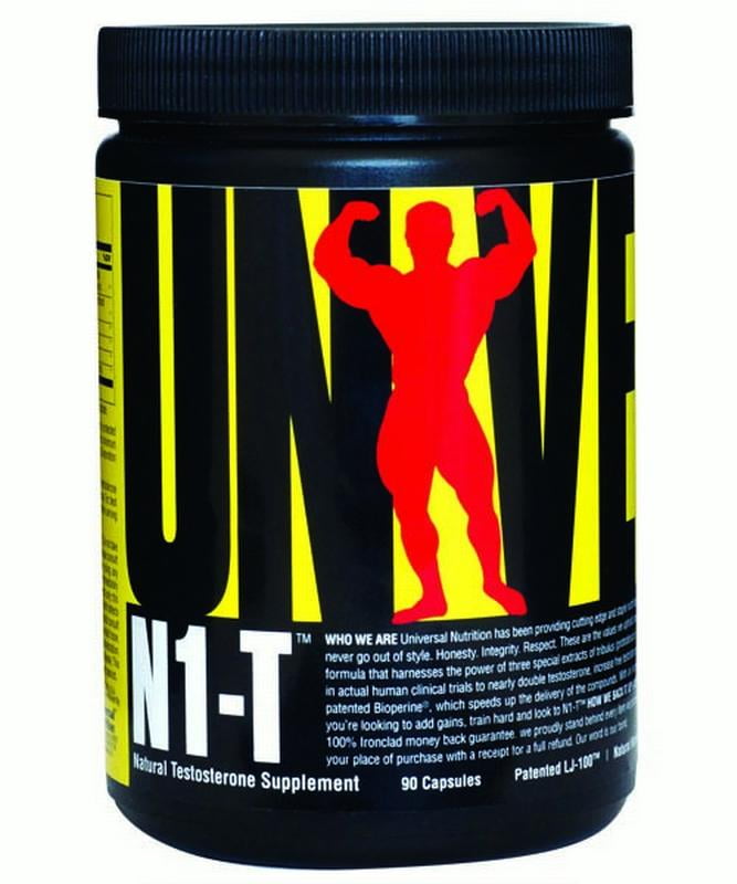 Universal Nutrition N1T, Natural Testosterone Supplement, Capsules, 90