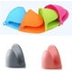 thumbnail image 2 of Paquetes de mini manoplas resistentes al calor para horno de microondas, guantes para hornear, utensilios de cocina, guantes antideslizantes, agarraderas, accesorios de cocina (gris, 4 unida JFHHH pequeña, 2 of 5