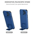 thumbnail image 3 of Cowithday for iPhone 15 Pro Case with Slide Camera Cover, Kickstand Rugged Military Grade Shockproof TPU Rubber Silicone Anti-Scratch Hard PC Back Phone Cover for Apple iPhone 15 Pro 5G 6.1 inch, Blue, 3 of 11