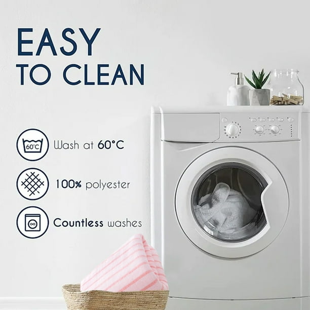 Toalla facial de polar a rayas de 70 x 30 cm | Toalla de baño suave, absorbente y de secado rápido | Tela gruesa que no suelta pelusa para hombres y mujeres | Ligera y duradera para viajes y uso