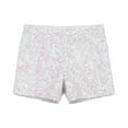 thumbnail image 3 of Womens Sequin Shorts Sparkly Y2k Shorts Rave Hot Pants (White L), 3 of 3