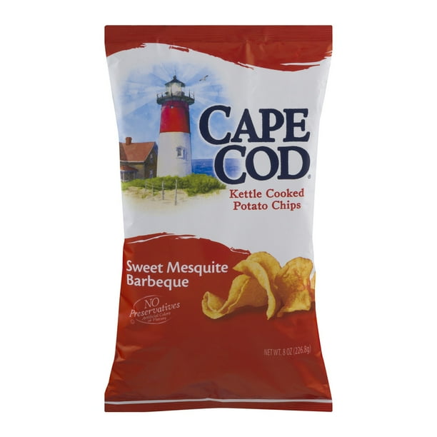 Cape Cod Kettle Cooked Sweet Mesquite Barbeque Potato Chips 8 Oz Walmart Com Walmart Com