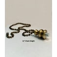 thumbnail image 3 of Home Concept Faceted Champagne Crystal Ball Ceiling Fan Pull Antique Brass 2.25"h, 3 of 4