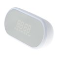 thumbnail image 1 of Despertador Bluetooth portátil con pantalla LED y batería recargable de 2000 mAh blanco Sunnimix Altavoz Bluetooth Reloj despertador, 1 of 8