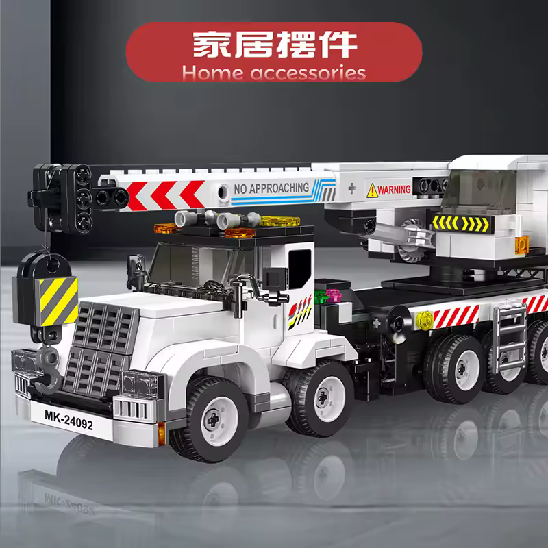 GZBricker Crane Truck Building Set Compatible with Lego Vehicle Rescue Construction for Adults Boys Home Decor