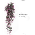 thumbnail image 6 of Viworld Artificial Hanging Ivy, Vine Plastic Plants Grass Leaves Foliage Vines, UV Resistant Greenery Fake Flowers for Home Indoor Outdoor Garden Door Wall Wedding Party DIY Decoration - Fuchsia 4Pack, 6 of 7