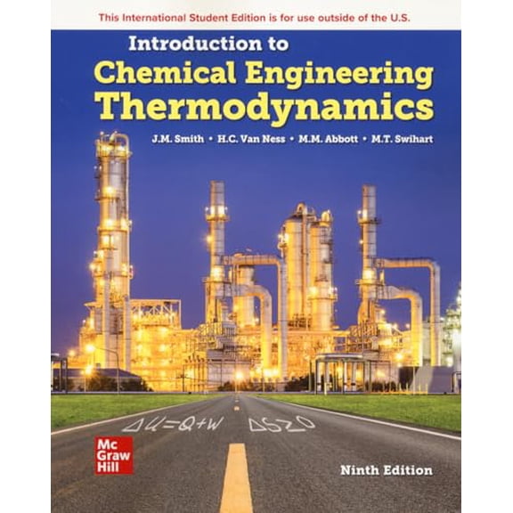 Pre-Owned Introduction to Chemical Engineering Thermodynamics ISE, 9781260597684, 1260597687, Paperback, 9th Edition edition