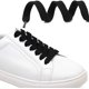 thumbnail image 3 of Cordones planos sólidos huecos gruesos cordones para zapatos atléticos cuerdas 2 pares WD.WDQZL Zapatos, 3 of 7
