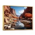 thumbnail image 2 of Designart "Timeless Passage Through the Canyon II" Landscapes Floater Framed Wall Art Living Room, 2 of 7