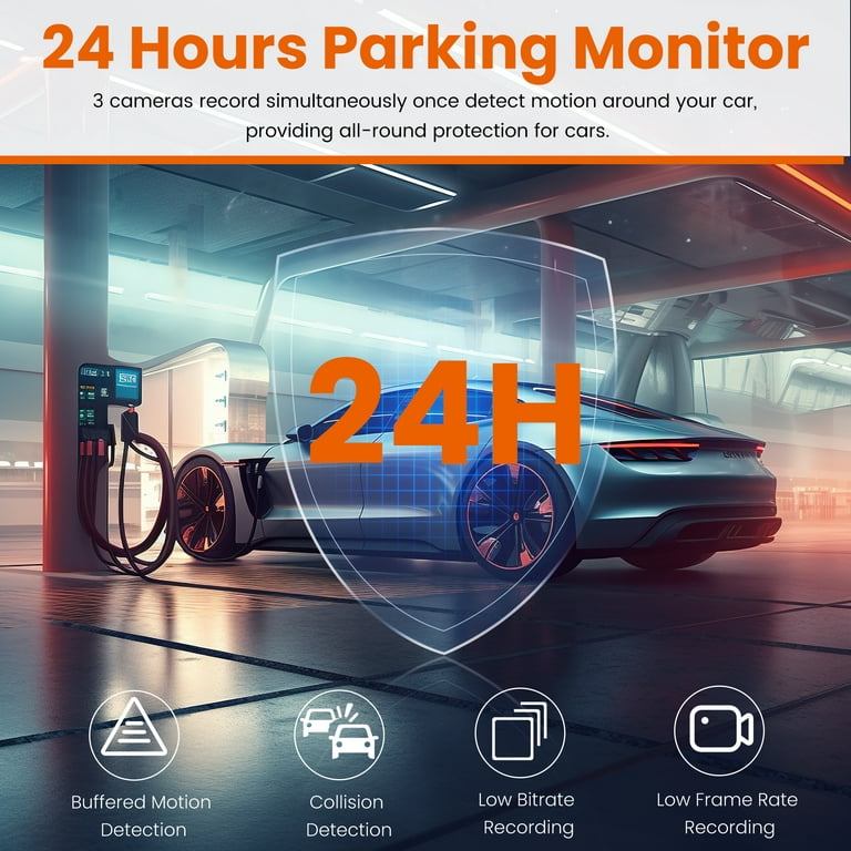 Dual 1080P Dash Cam, Triple Front Cabin Rear Car Camera,Loop Dash Camera  with Infrared Night Vision,24hr Motion Detection Parking Mode,G Sensor  Accident Record - China Car Video Recorder, Diriving Recorder Video