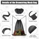 thumbnail image 2 of Bolsa de red con cordón para equipo de pelota, extragrande, para entrenamiento, fútbol, baloncesto, buceo (negra)., 2 of 5