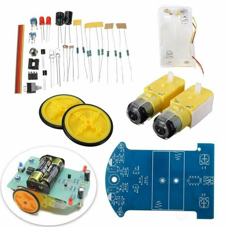 2WD Smart Car Tracking Robot Car Chassis DIY Kit Reduction Motor